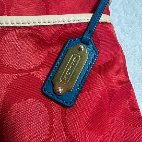 Coach Red Nylon Crossbody Bag - Picture 3 of 12